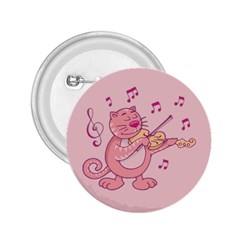 Cat With Violin 2 25  Buttons by sifis