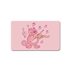 Cat With Violin Magnet (name Card) by sifis