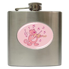 Cat With Violin Hip Flask (6 Oz) by sifis