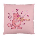 Cat With Violin Standard Cushion Case (Two Sides) Front