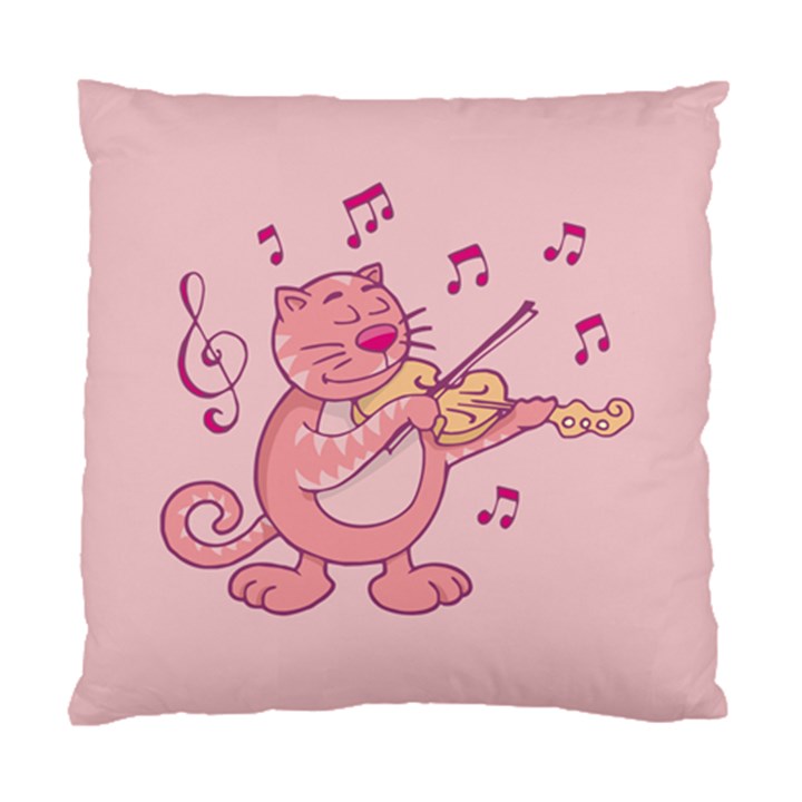 Cat With Violin Standard Cushion Case (Two Sides)