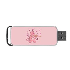 Cat With Violin Portable Usb Flash (one Side) by sifis