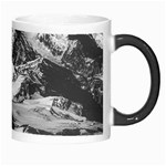 Black And White Andes Mountains Aerial View, Chile Morph Mugs Right