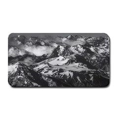 Black And White Andes Mountains Aerial View, Chile Medium Bar Mats by dflcprintsclothing