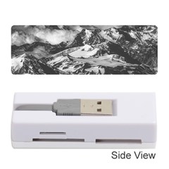 Black And White Andes Mountains Aerial View, Chile Memory Card Reader (stick)