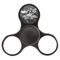 Black And White Andes Mountains Aerial View, Chile Finger Spinner by dflcprintsclothing