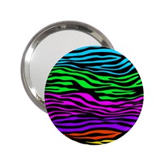 Colorful Zebra 2.25  Handbag Mirrors