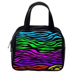 Colorful Zebra Classic Handbag (One Side)