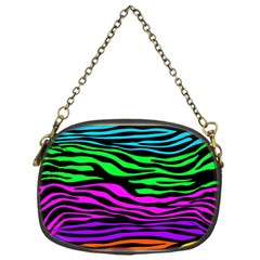 Colorful Zebra Chain Purse (one Side) by Angelandspot