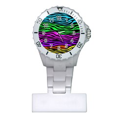 Colorful Zebra Plastic Nurses Watch by Angelandspot