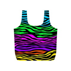 Colorful Zebra Full Print Recycle Bag (S)