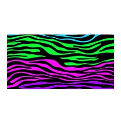 Colorful Zebra Satin Wrap