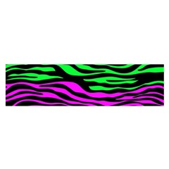 Colorful Zebra Satin Scarf (Oblong)