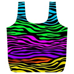 Colorful Zebra Full Print Recycle Bag (XXXL)