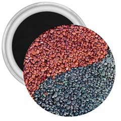 Gravel Print Pattern Texture 3  Magnets by dflcprintsclothing