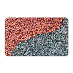 Gravel Print Pattern Texture Magnet (rectangular) by dflcprintsclothing