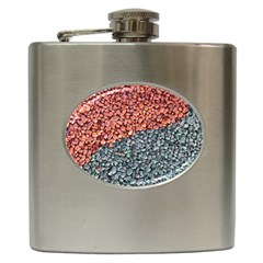 Gravel Print Pattern Texture Hip Flask (6 Oz) by dflcprintsclothing