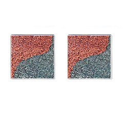 Gravel Print Pattern Texture Cufflinks (square) by dflcprintsclothing