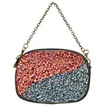 Gravel Print Pattern Texture Chain Purse (Two Sides) Front