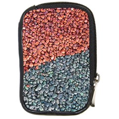 Gravel Print Pattern Texture Compact Camera Leather Case by dflcprintsclothing