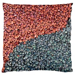 Gravel Print Pattern Texture Large Cushion Case (one Side) by dflcprintsclothing