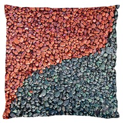 Gravel Print Pattern Texture Large Flano Cushion Case (one Side)