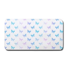 Light Blue Pink Butterflies Pattern Medium Bar Mats by SpinnyChairDesigns