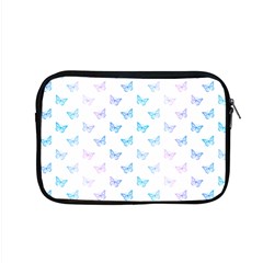 Light Blue Pink Butterflies Pattern Apple Macbook Pro 15  Zipper Case by SpinnyChairDesigns