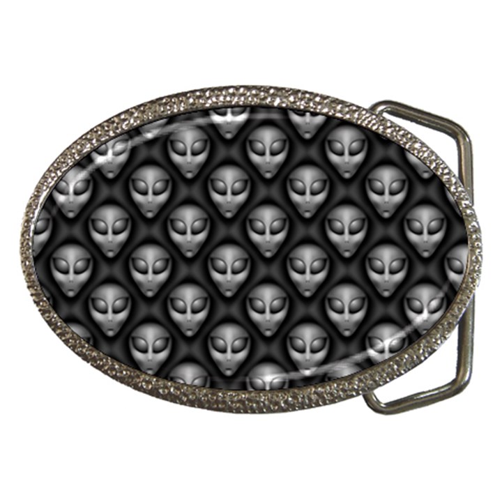 Grey Aliens Extraterrestrials UFO Faces Belt Buckles