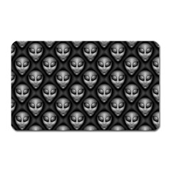 Grey Aliens Extraterrestrials Ufo Faces Magnet (rectangular) by SpinnyChairDesigns