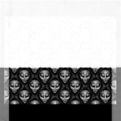 Grey Aliens Extraterrestrials Ufo Faces Rectangular Jigsaw Puzzl by SpinnyChairDesigns