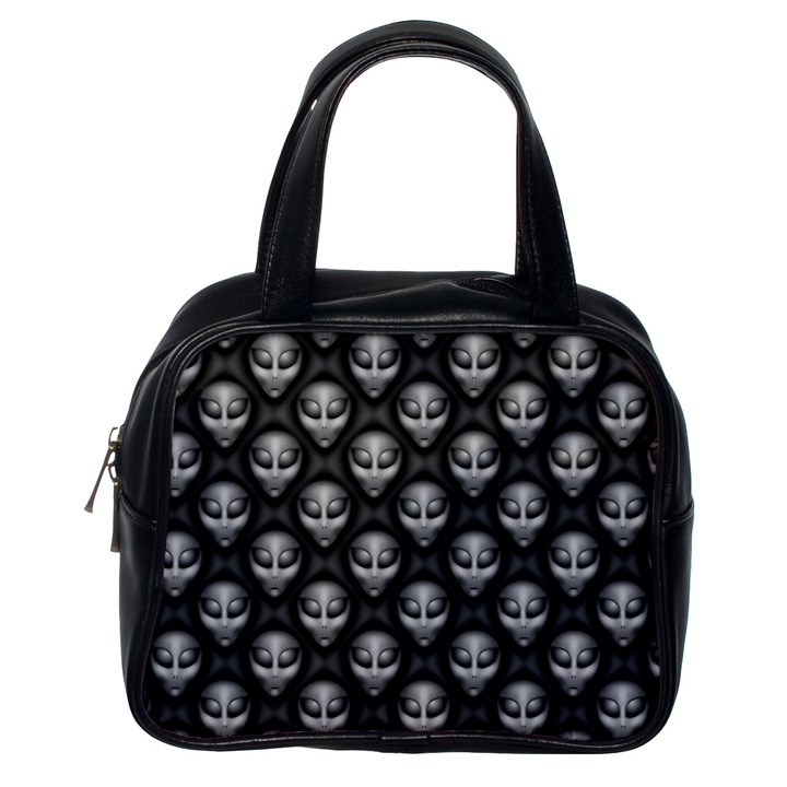 Grey Aliens Extraterrestrials UFO Faces Classic Handbag (One Side)