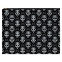 Grey Aliens Extraterrestrials Ufo Faces Cosmetic Bag (xxxl) by SpinnyChairDesigns