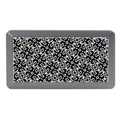 Black And White Decorative Design Pattern Memory Card Reader (mini) by SpinnyChairDesigns