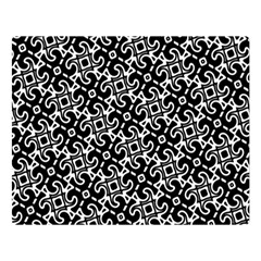 Black And White Decorative Design Pattern Double Sided Flano Blanket (large)  by SpinnyChairDesigns