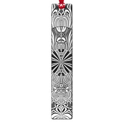 Abstract Art Black And White Floral Intricate Pattern Large Book Marks by SpinnyChairDesigns