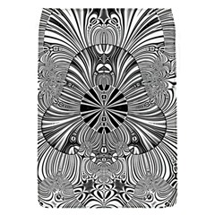 Abstract Art Black And White Floral Intricate Pattern Removable Flap Cover (s) by SpinnyChairDesigns