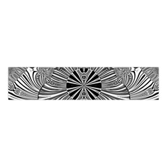 Abstract Art Black And White Floral Intricate Pattern Velvet Scrunchie by SpinnyChairDesigns