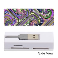 Abstract Art Purple Swirls Pattern Memory Card Reader (stick)