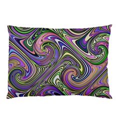 Abstract Art Purple Swirls Pattern Pillow Case (two Sides) by SpinnyChairDesigns