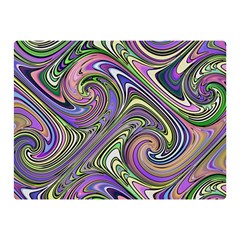 Abstract Art Purple Swirls Pattern Double Sided Flano Blanket (mini)  by SpinnyChairDesigns