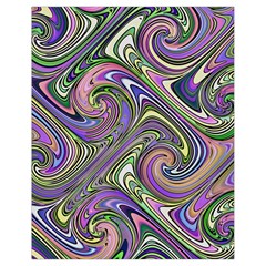 Abstract Art Purple Swirls Pattern Drawstring Bag (small) by SpinnyChairDesigns