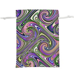 Abstract Art Purple Swirls Pattern  Lightweight Drawstring Pouch (xl)