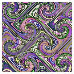 Abstract Art Purple Swirls Pattern Long Sheer Chiffon Scarf 