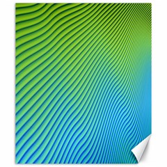 Blue Green Abstract Stripe Pattern  Canvas 20  X 24  by SpinnyChairDesigns