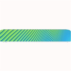 Blue Green Abstract Stripe Pattern  Small Bar Mats by SpinnyChairDesigns