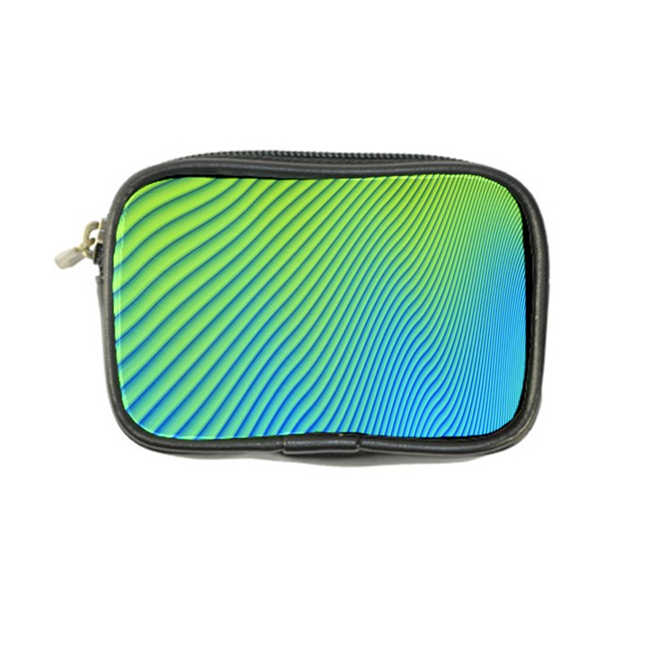 Blue Green Abstract Stripe Pattern  Coin Purse