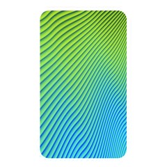 Blue Green Abstract Stripe Pattern  Memory Card Reader (rectangular) by SpinnyChairDesigns