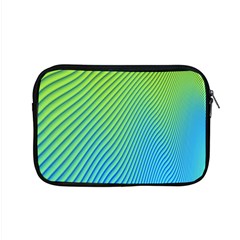 Blue Green Abstract Stripe Pattern  Apple Macbook Pro 15  Zipper Case