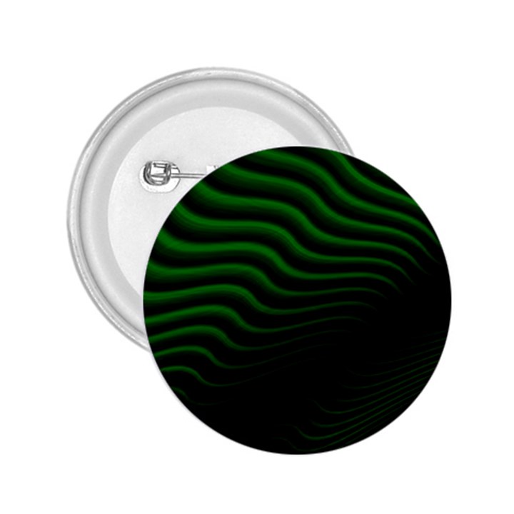 Black and Green Abstract Stripes Gradient 2.25  Buttons